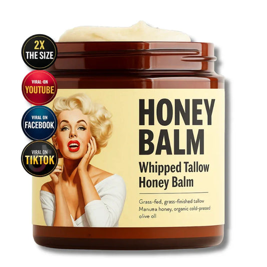 Baume au miel – Crème visage, hydratant, lotion pour le corps et baume à lèvres bio (113 g)